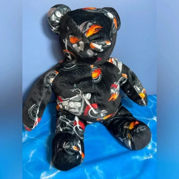 🐣4 for $20🥚 Custom/Homemade Unofficial Harley Davidson/Biker Teddy Bear - Picture 9 of 11